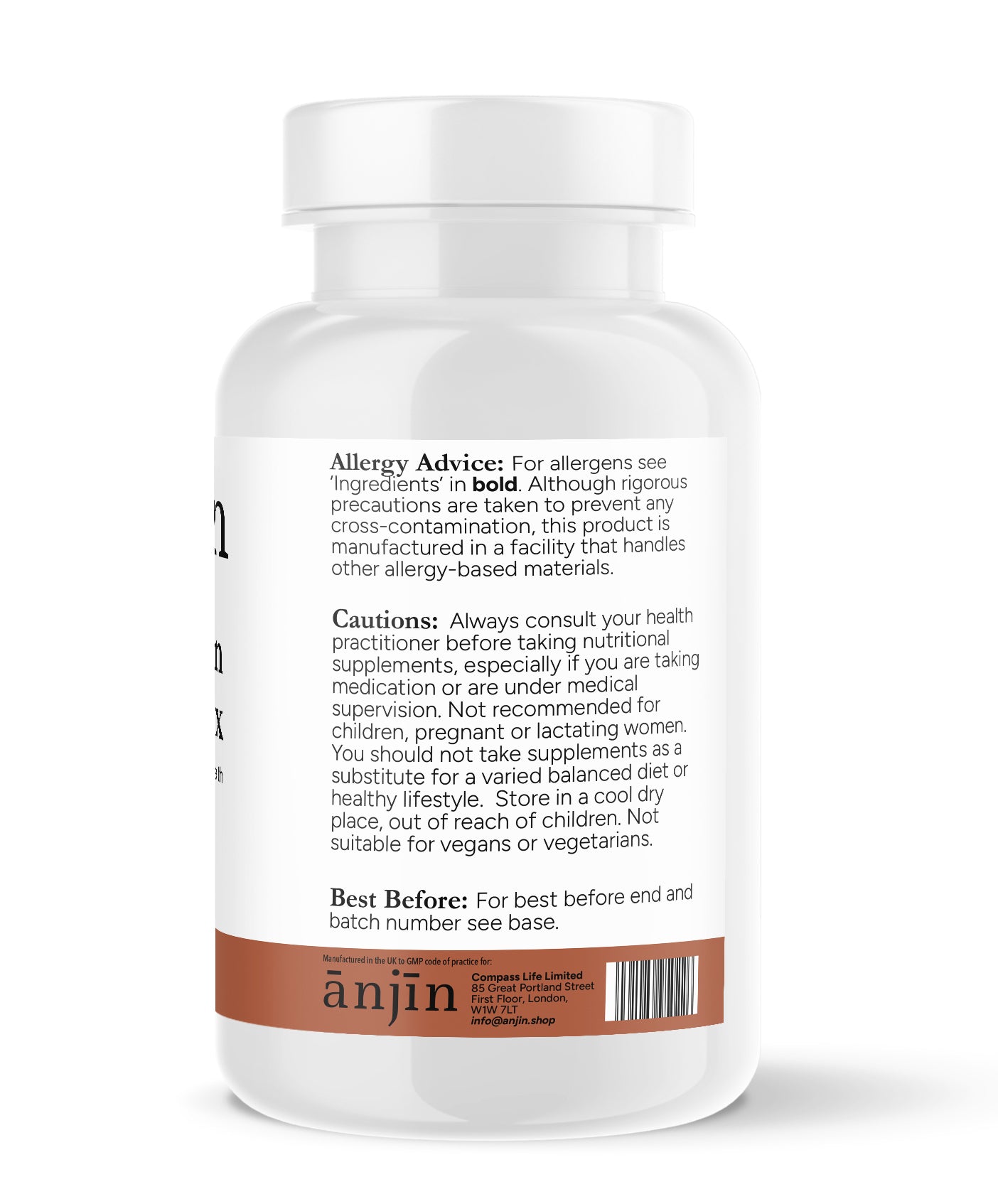 ānjīn Collagen Complex 500mg - 60 capsules