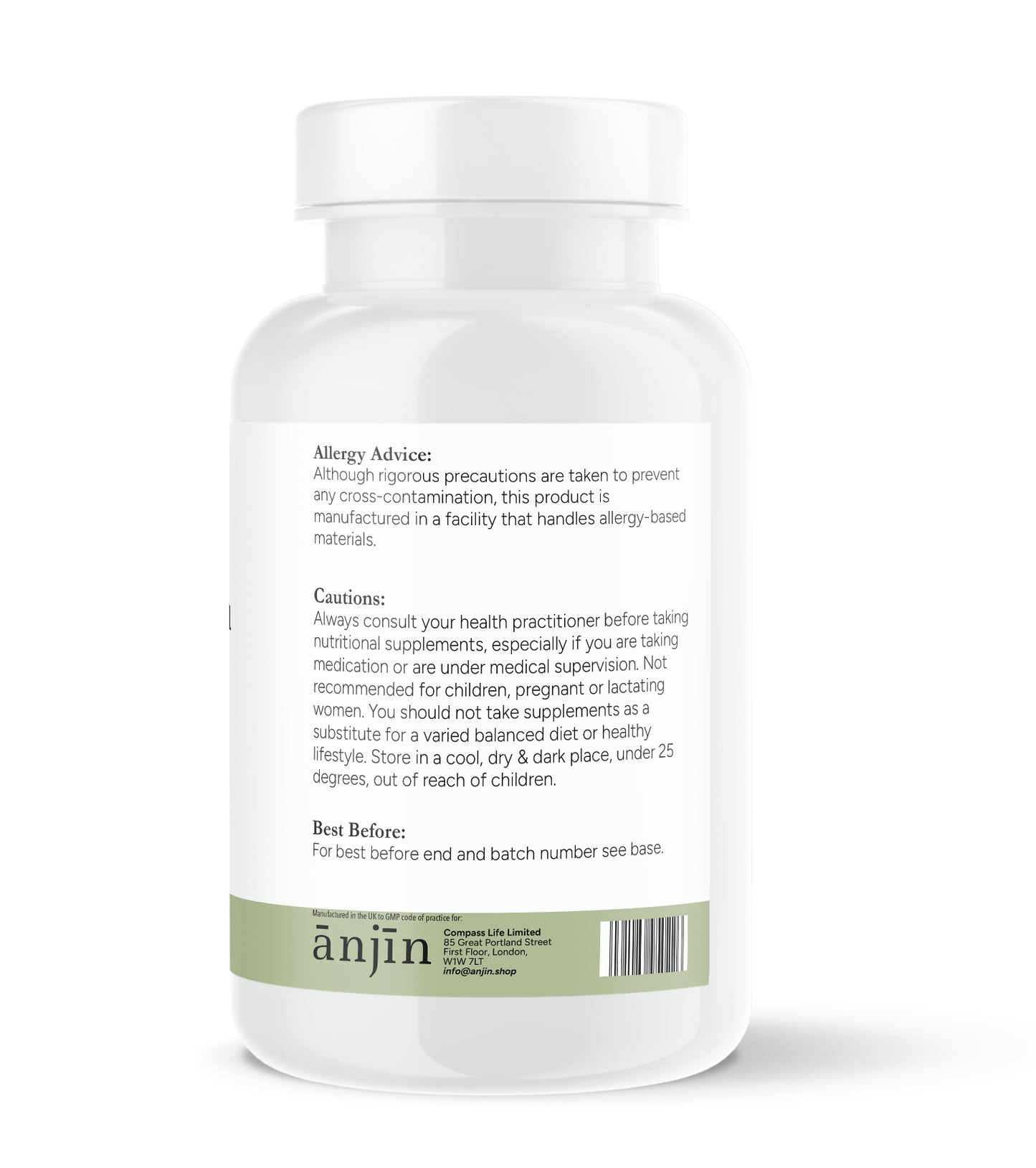 ānjīn Magnesium Complex 375mg - 120 capsules
